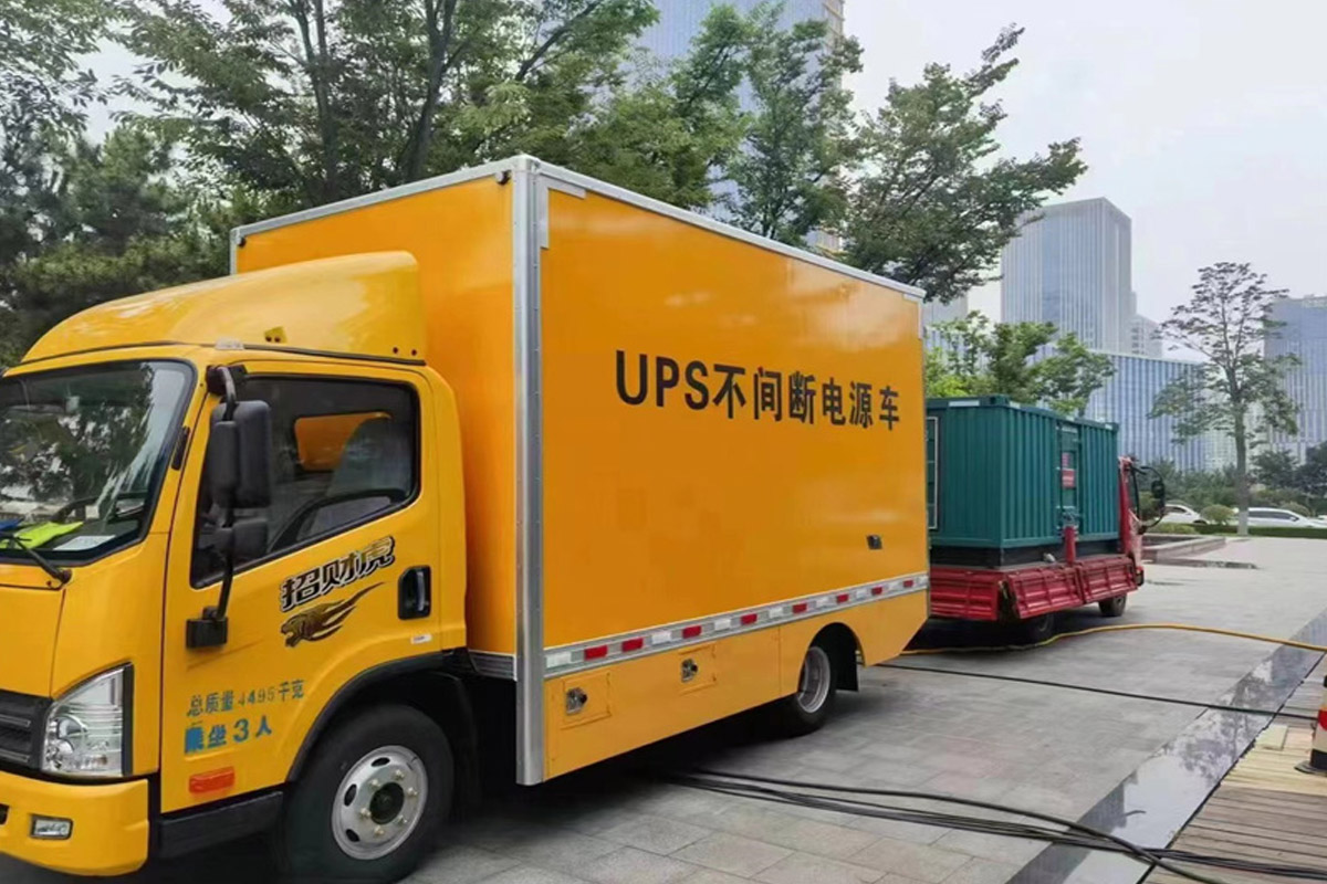 巴马发电机租赁施工现场